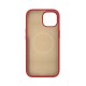 iDeal of Sweden Silicone MagSafe Back Case priekš Apple iPhone 15 - Red - silikona aizmugures apvalks / bampers-vāciņš