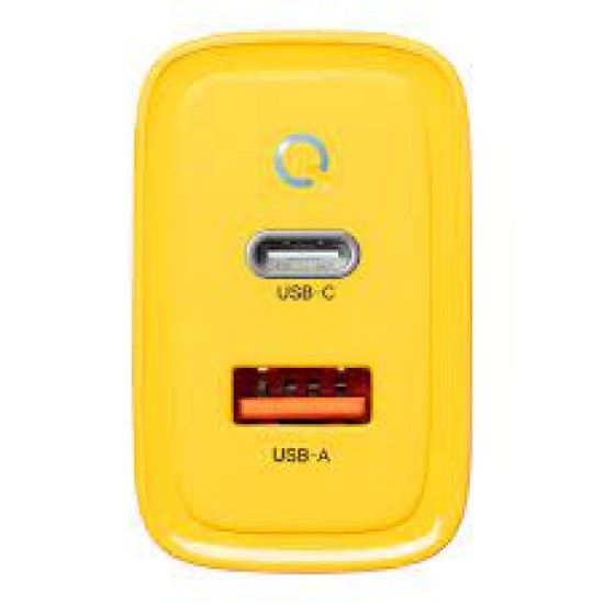 Tactical Microgrid GaN QC / PD 3.0 Type-C 45W / USB Plug Fast Charge Tīkla lādētājs - Dzeltens 