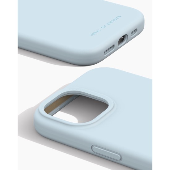 iDeal of Sweden Silicone Back Case priekš Apple iPhone 15 - Light Blue - silikona aizmugures apvalks / bampers-vāciņš