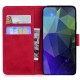 Solid Color Wallet Stand Leather Shockproof Book Case для Nokia G22 - Красный - чехол-книжка с магнитом и стендом / подставкой