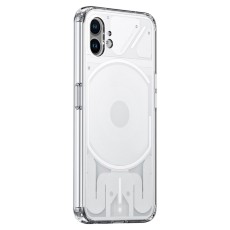 Anti-yellowing TPU + Acrylic Back Case priekš Nothing Phone (1) - Caurspīdīgs - silikona aizmugures apvalks / bampers-vāciņš