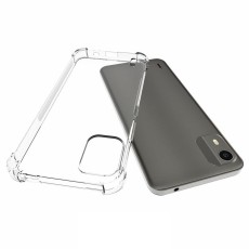 Shockproof Anti-slip TPU Protective Phone Case priekš Nokia C32 - Caurspīdīgs - triecienizturīgs silikona aizmugures apvalks / bampers