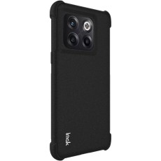 Imak Matte Finish Airbag TPU Back Case priekš OnePlus 10T - Melns - triecienizturīgs silikona aizmugures apvalks (bampers, vāciņš, slim TPU silicone case shell cover, bumper)