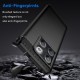 Simple Carbon TPU Back Phone Case priekš OnePlus 10T - Melns - triecienizturīgs silikona aizmugures apvalks / bampers-vāciņš