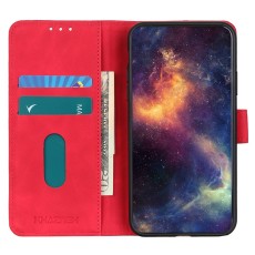 Khazneh Vintage Style PU Leather Book Case with Clasp для Huawei Nova Y61 - Красный - чехол-книжка с магнитом и стендом / подставкой