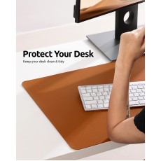 Blueo Mouse and Keyboard Gaming Pad peles un klaviatūras ādas paliktnis, 800 mm x 400 mm - Brūns