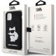 Karl Lagerfeld 3D Rubber Choupette series Back Case KLHCN613DRKHNK priekš Apple iPhone 11 - Melns - silikona aizmugures apvalks / maciņš