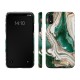 iDeal of Sweden Fashion AW18 Back Case priekš Apple iPhone XR - Golden Jade Marble - plastikāta aizmugures apvalks ar iebūvētu metālisku plāksni / bampers-vāciņš