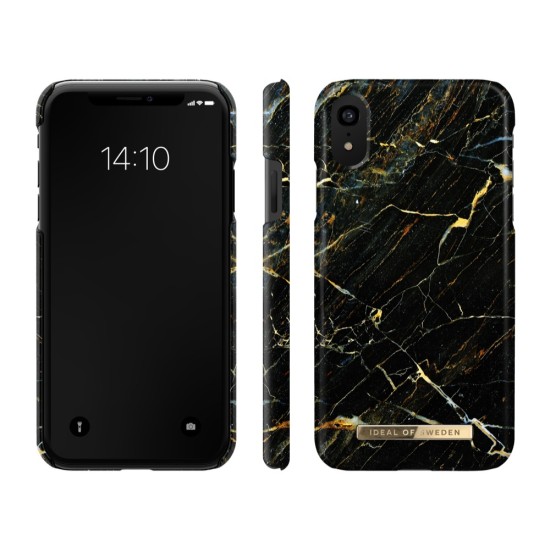 iDeal of Sweden Fashion CA16 Back Case priekš Apple iPhone XR - Port Laurent Marble - plastikāta aizmugures apvalks ar iebūvētu metālisku plāksni / bampers-vāciņš