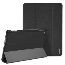 Dux Ducis Domo series priekš Samsung Galaxy Tab S9 FE+ X610 / X616 - Melns - sāniski atverams maciņš ar magnētu un stendu