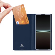 Dux Ducis Skin Pro series для Xiaomi 13T 5G / 13T Pro 5G - Тёмно Синий - чехол-книжка с магнитом и стендом / подставкой