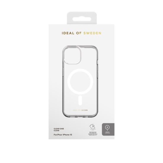 iDeal of Sweden Clear MagSafe SS23 Back Case priekš Apple iPhone 14 Pro Max - Clear - silikona aizmugures apvalks / bampers-vāciņš