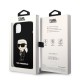 Karl Lagerfeld Silicone Ikonik series Back Case KLHCP13MSNIKBCK priekš Apple iPhone 13 - Melns - silikona aizmugures apvalks / bampers-vāciņš