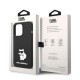 Karl Lagerfeld Silicone Choupette series Back Case KLHCP15XSNCHBCK priekš Apple iPhone 15 Pro Max - Melns - silikona aizmugures apvalks / bampers-vāciņš