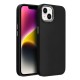 Frame Back Case priekš Apple iPhone 15 - Melns - matēts silikona aizmugures apvalks / bampers-vāciņš