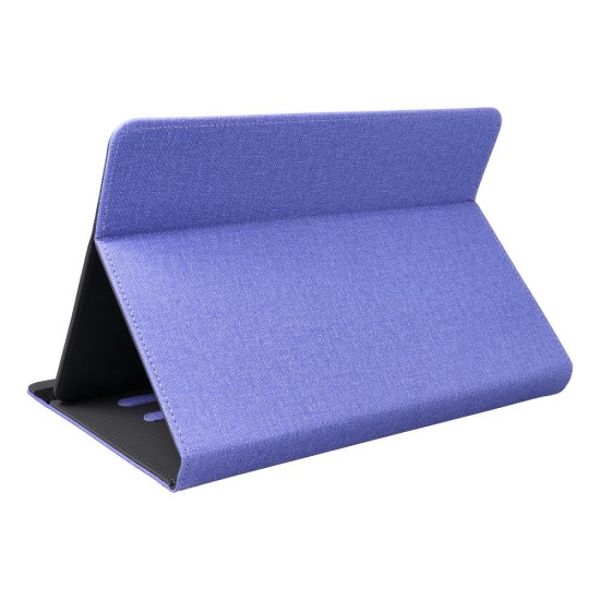 Mellow Universal Book Case priekš 10 inch Tablet PC - Violets - Universāls sāniski atverams maks planšetdatoriem ar stendu