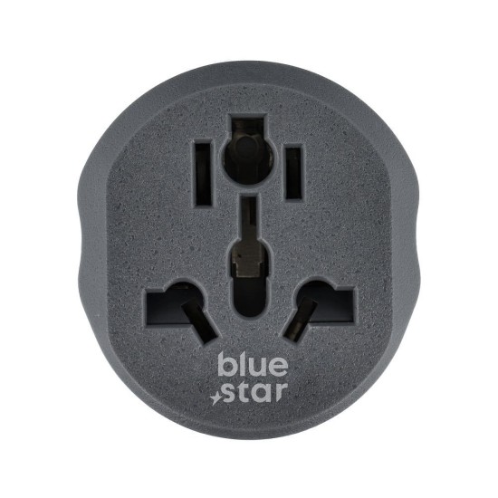 BlueStar EU to UK Travel Plug Adapter Converter - Balts - tīkla adapteris