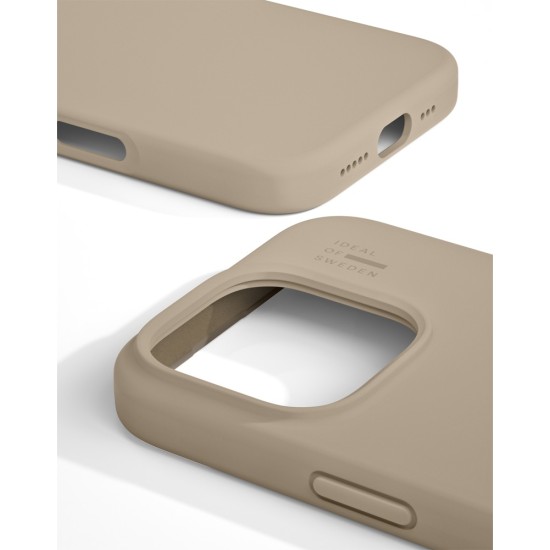 iDeal of Sweden Silicone Back Case priekš Apple iPhone 16 Pro Max - Beige - silikona aizmugures apvalks / bampers-vāciņš