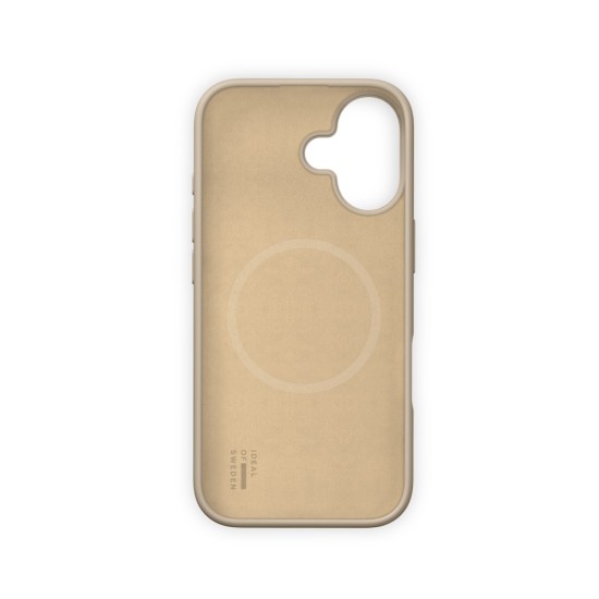 iDeal of Sweden Silicone MagSafe Back Case priekš Apple iPhone 16 - Beige - silikona aizmugures apvalks / bampers-vāciņš