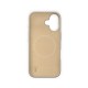 iDeal of Sweden Silicone MagSafe Back Case priekš Apple iPhone 16 - Beige - silikona aizmugures apvalks / bampers-vāciņš