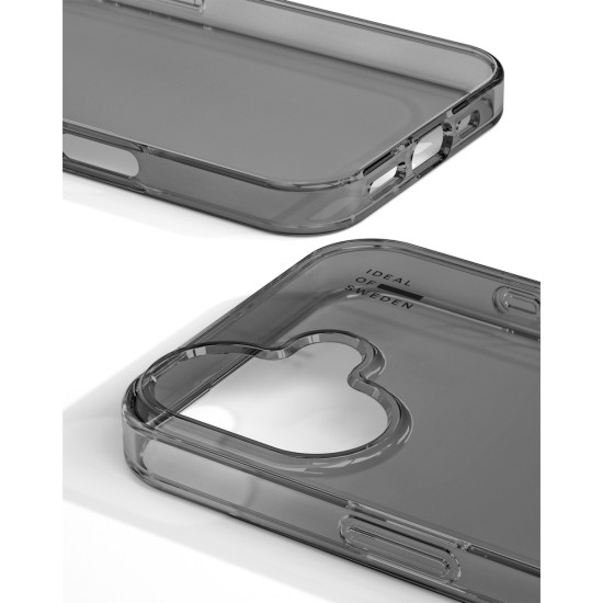 iDeal of Sweden Clear Back Case для Apple iPhone 16 Plus - Tinted Black - силиконовый чехол-накладка / бампер-крышка