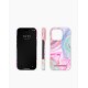 iDeal of Sweden Fashion Back Case priekš Apple iPhone 16 Pro - Pastel Marble - plastikāta aizmugures apvalks ar iebūvētu metālisku plāksni / bampers-vāciņš