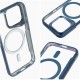 Ergofit Newzone MagSafe Back Case priekš Apple iPhone 16 Pro - Zils - silikona-plastikāta aizmugures apvalks / bampers-vāciņš