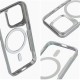 Ergofit Newzone MagSafe Back Case priekš Apple iPhone 16 Pro - Sudrabains - silikona-plastikāta aizmugures apvalks / bampers-vāciņš