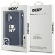 DKNY Stack Logo Wrist Strap Back Case DKHCP16SPBSWSK priekš Apple iPhone 16 - Melns - mākslīgās ādas aizmugures apvalks ar auklu / bampers-vāciņš