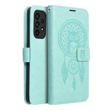 Forcell Mezzo Book Case для Xiaomi Redmi 14C / Poco C75 - Бирюзовый / Ловец Снов - чехол-книжка со стендом / подставкой и шнурком