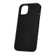 OEM Solid Silicone Back Case (Microfiber Soft Touch) priekš Apple iPhone 13 - Melns - matēts silikona aizmugures apvalks