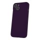 OEM Silicone Back Case (Microfiber Soft Touch) priekš Apple iPhone 16 - Tumši Violets - matēts silikona aizmugures apvalks