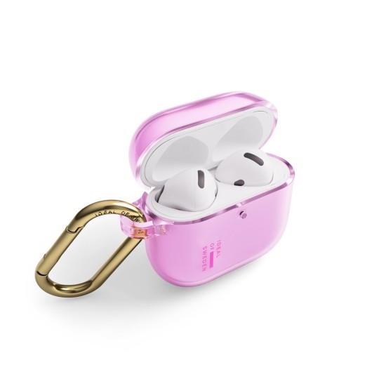 iDeal of Sweden Clear Case priekš Apple Airpods 4 - Light Pink - plastikāta apvalks bezvadu austiņu lādēšanas ierīcei