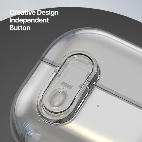 Dux Ducis Seci Protective Case priekš Samsung Galaxy Buds 3 / Buds 3 Pro - Caurspīdīgs - silikona-plastikāta apvalks bezvadu austiņu lādēšanas ierīcei