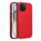 Leather MagSafe Back Case priekš Samsung Galaxy S25 Plus 5G S936 - Sarkans - mākslīgās ādas aizmugures apvalks / bampers-vāciņš