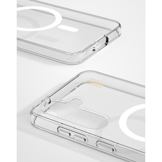 iDeal of Sweden Clear MagSafe Back Case priekš Samsung Galaxy S25 5G S931 / S24 5G S921 - Clear - silikona aizmugures apvalks / bampers-vāciņš