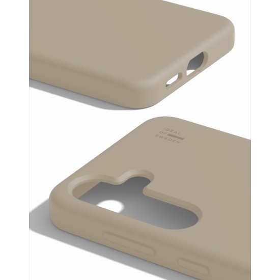 iDeal of Sweden Silicone Back Case priekš Samsung Galaxy S25 5G S931 / S24 5G S921 - Beige - silikona aizmugures apvalks / bampers-vāciņš