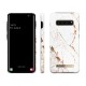 iDeal of Sweden Fashion CA16 Back Case priekš Samsung Galaxy S10 Plus G975 - Carrara Gold - plastikāta aizmugures apvalks ar iebūvētu metālisku plāksni / bampers-vāciņš