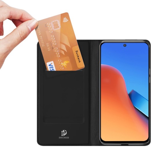 Dux Ducis Skin Pro series priekš Xiaomi Redmi Note 13 Pro Plus 5G - Melns - sāniski atverams maciņš ar magnētu un stendu