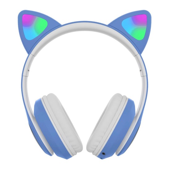 Cat ZS7G Ear Bluetooth 5.0 Wireless Headphones with Microphone Universālas Bezvadu Austiņas - Gaiši Zilas
