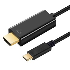 ART 1.8M USB-C to HDMI (4K / 30Hz) Cable Adapter - Melns - video adapteris vads / kabelis