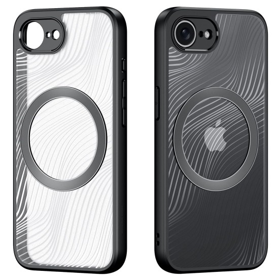 Dux Ducis Aimo Back Case with MagSafe priekš Apple iPhone 16e - Caurspīdīgs - triecienizturīgs silikona-plastikāta aizmugures apvalks / bampers-vāciņš