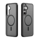 Dux Ducis Yind Back Case with MagSafe priekš Apple iPhone 16e - Melns - silikona-plastikāta aizmugures apvalks / bampers-vāciņš