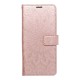 Forcell Mezzo Book Case priekš Samsung Galaxy S24 FE 5G S721 - Rozā Zelts / Mandala - sāniski atverams maciņš ar stendu un auklu / grāmatveida maks