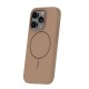 Silicone Thin Mag Case with MagSafe priekš Apple iPhone 16e - Brūns- silikona aizmugures apvalks / bampers-vāciņš