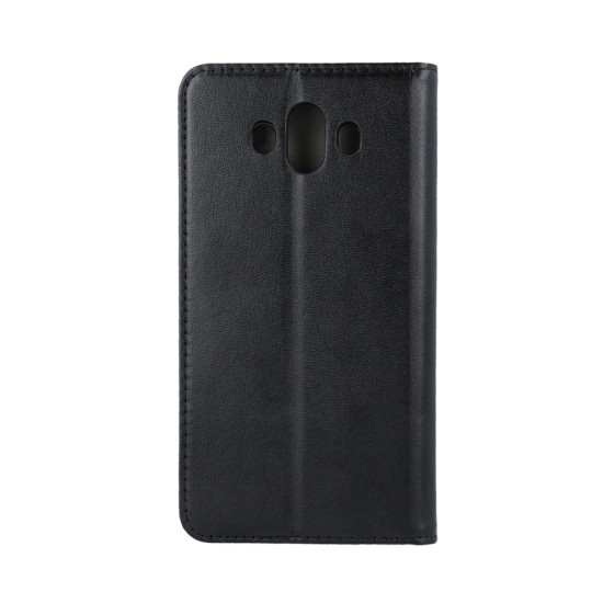 Smart Magnetic Case priekš Xiaomi Redmi Note 13 4G - Melns - sāniski atverams mākslīgas ādas maciņš ar stendu