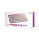 Setty Wireless Keyboard 2.4G - Rozā Zelts - Bezvadu klaviatūra