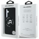 Karl Lagerfeld Silicone Double Heads And Circle MagSafe series Back Case KLHMS25MSKCHTCK priekš Samsung Galaxy S25 Plus 5G S936 - Melns - silikona aizmugures apvalks / bampers-vāciņš
