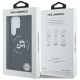 Karl Lagerfeld Silicone Double Heads And Circle MagSafe series Back Case KLHMS25LSKCHTCK priekš Samsung Galaxy S25 Ultra 5G S938 - Melns - silikona aizmugures apvalks / bampers-vāciņš