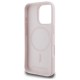Karl Lagerfeld Silicone Karl & Choupette Head MagSafe series Back Case KLHMP16XSKCHPPLP priekš Apple iPhone 16 Pro Max - Rozā - silikona aizmugures apvalks / bampers-vāciņš
